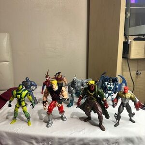 LOT OF ACTION FIGURES VINTAGE IN GREAT CONDITIONS 10pcs 90’s